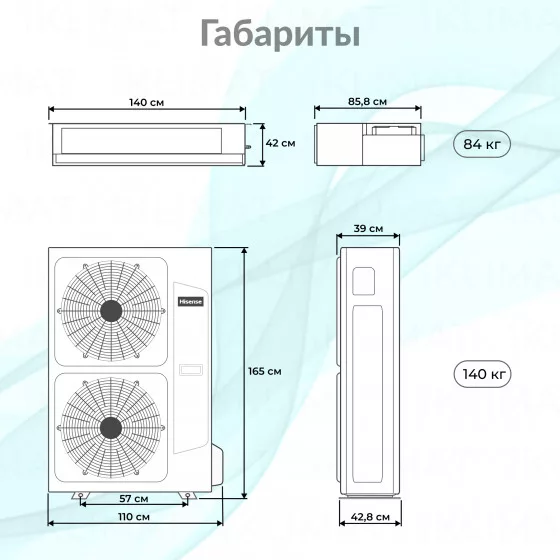 Hisense HEAVY EU DC Inverter R32 AUD-85UX4RPH8/AUW-85U6RZ8 Второе фото