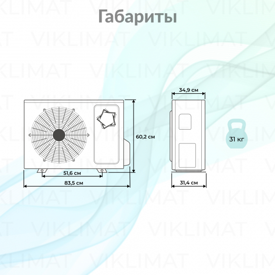 ECOSTAR RAY MULTI DC EU Inverter KVS-2FM18ST/OUT Второе фото