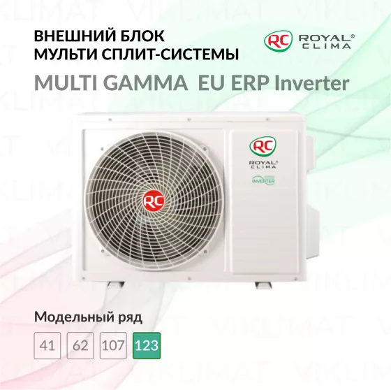 ROYAL CLIMA MULTI GAMMA  EU ERP Inverter 5DFM-42HN/OUT Главное фото