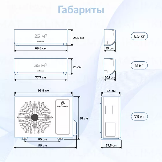 Axioma ASB42M5Z1R + 2*ASX12MH1Z1R + 2*ASX09MH1Z1R Второе фото