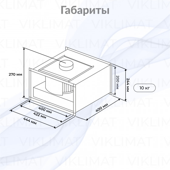 Вентилятор прямоугольный канальный SHUFT RFE-B EC 400×200 Второе фото