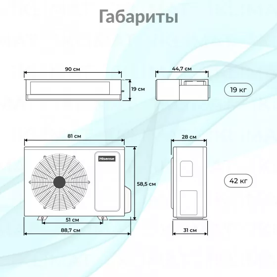 Hisense HEAVY Classic AUD-18HX4SNL1/AUW-18H4SS Второе фото