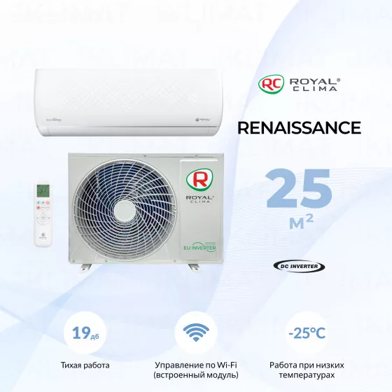 ROYAL CLIMA RENAISSANCE DC EU Inverter RCI-RND24HN Главное фото