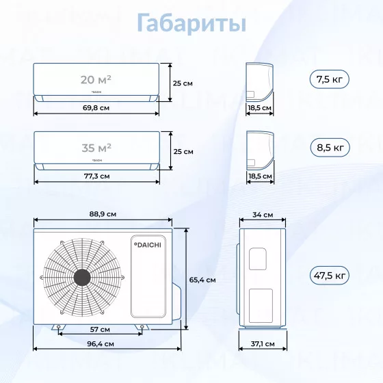 Daichi DF60A3MS1R + ICE20AVQS1R-1 + ICE35AVQS1R-1 Второе фото