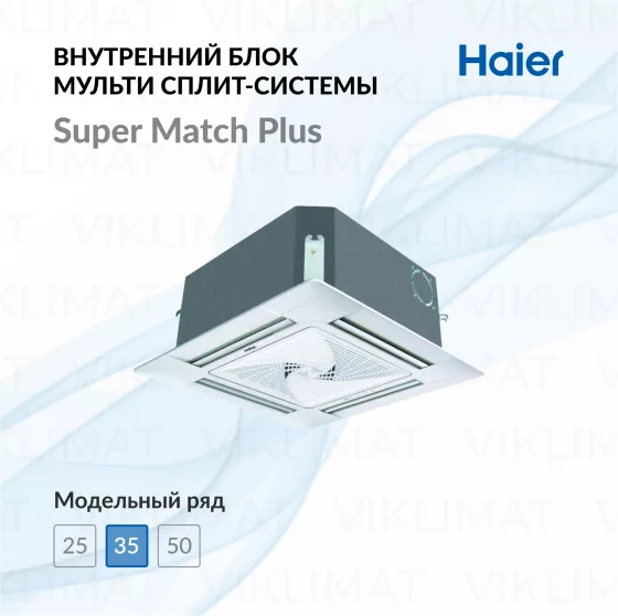 Кассетный кондиционер внутренний блок Haier AB35S2SC1FA Главное фото