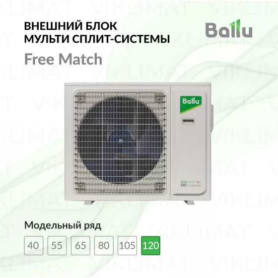 Ballu Free Match ERP R32 BA5OI-FM/out-42HN8/EU Главное фото
