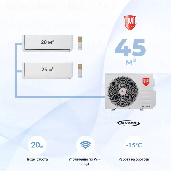 Royal Thermo RTFMO/out-18HN8 + RTFMI/in-07HN8/white + RTFMI/in-09HN8/white Главное фото