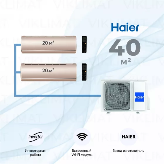 Haier Jade Super Match 2U40S2SM2FA + 2*AS25S2SJ3FA-G Главное фото
