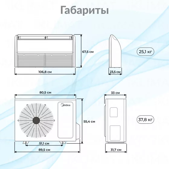 Midea MUE/MOU-L MUE-18HRN1-Q2/MOX330U-18HN1-LQB6 Второе фото