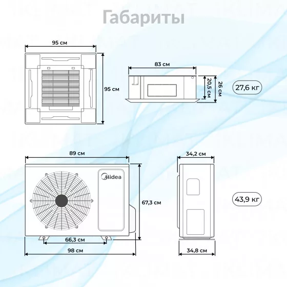 Midea MCD1-F-B/MO-N8 MCD1-24HRFNX(GA)-B/MOX430U-24HFN8-Q(GA)/T-MBQ4-04AWD Второе фото