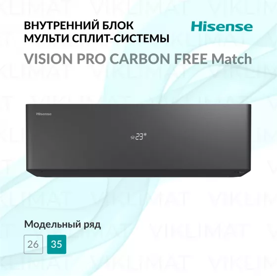 Hisense VISION PRO CARBON FREE Match DC Inverter R32 AS-13UW4RXVQH01G(B) Главное фото