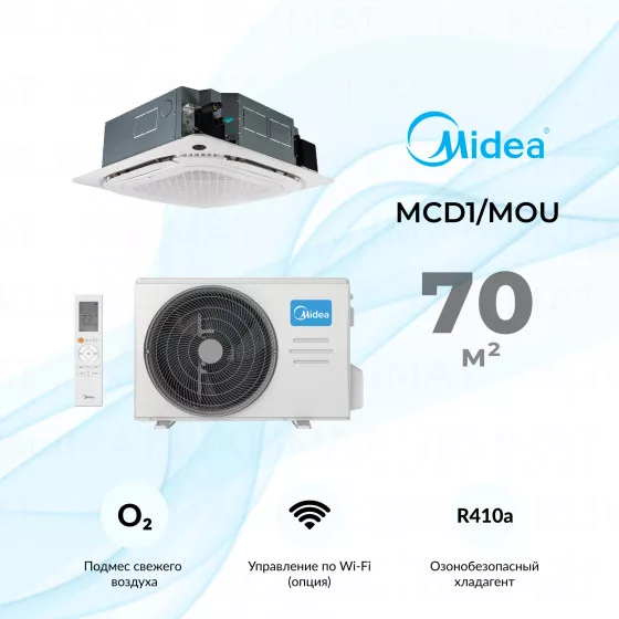 Midea MCD1/MOU MCD1-24HRN1-Q/MOX430U-24HN1-Q/T-MBQ4-04A1 Главное фото