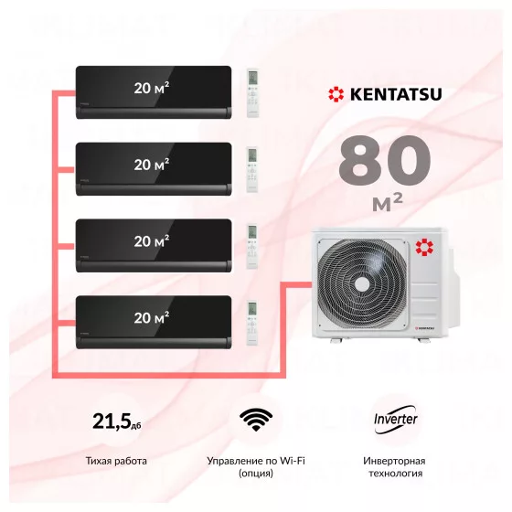 Kentatsu K4MRA80HZRN1 + 4*KSGOM26HZRN1 Главное фото